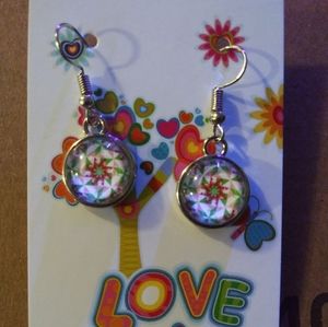 Handmade cabochon earrings